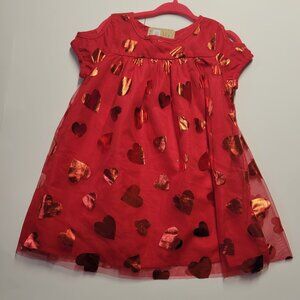 Infant dress, Crazy 8, size 18-24 mos. Red, new with tags